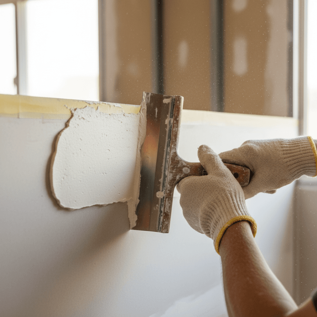 Drywall finishing detail